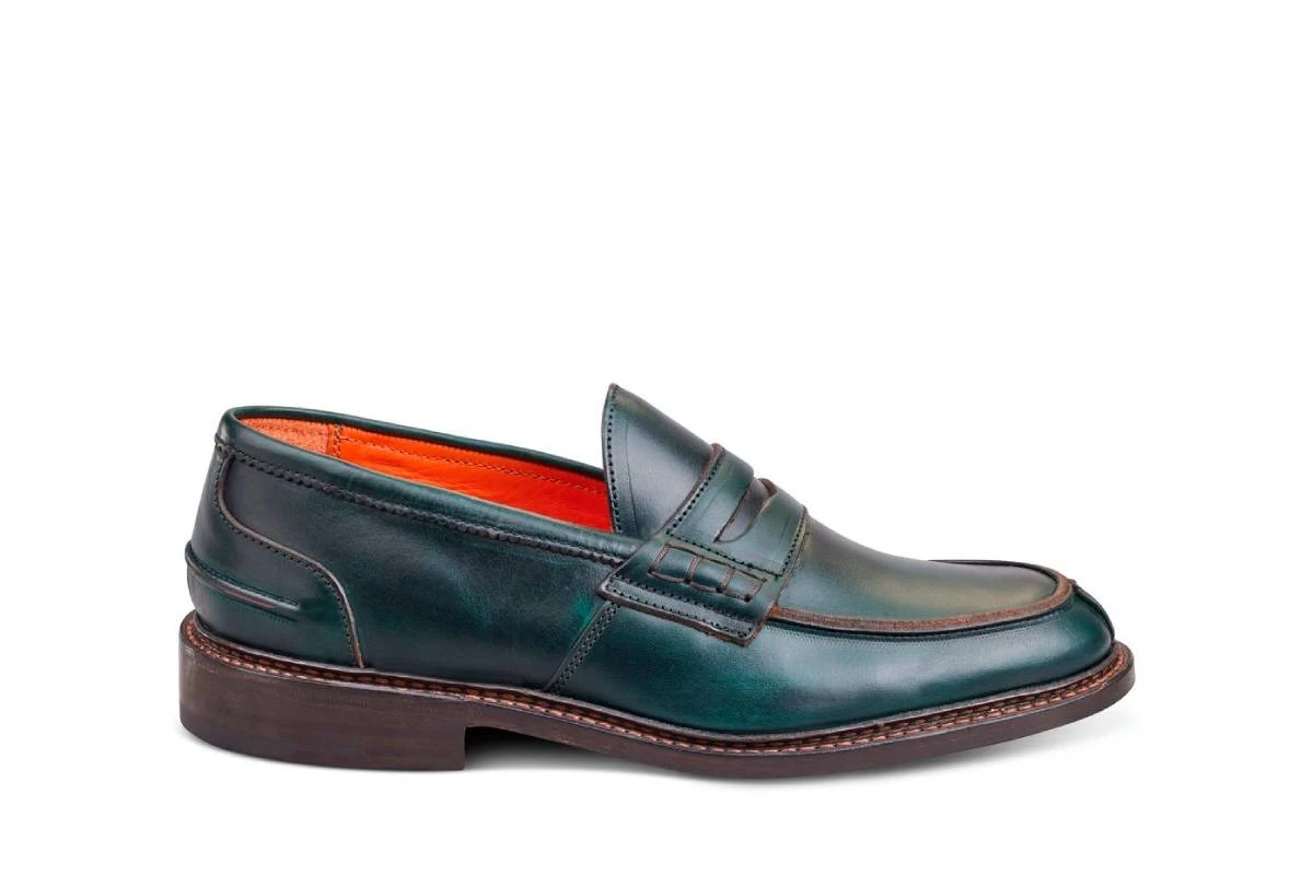 Eva Penny Loafer - Green Cutter 1 Eva Penny Loafer - Green Cutter