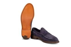 Adam Penny Loafer - Navy Suede 9 Adam Penny Loafer - Navy Suede -Chic Shoes Store adam penny loafer navy suede 345512