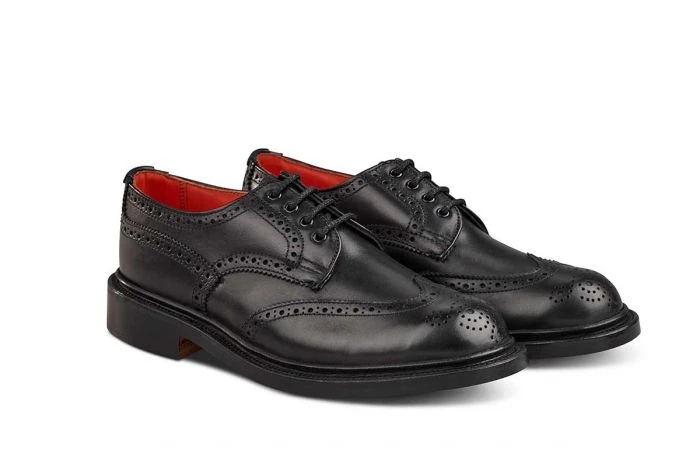 Anne Brogue Country Shoe - Black 3 Anne Brogue Country Shoe - Black - Image 3