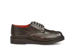 Chic Shoes Store 39 Anne Brogue Country Shoe - Espresso Burnished
