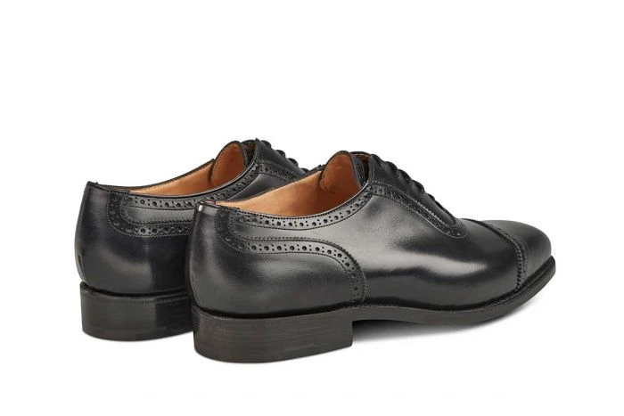Belgrave Toecap Oxford City Shoe - Black 4 Belgrave Toecap Oxford City Shoe - Black - Image 4