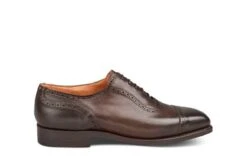 Belgrave Toecap Oxford City Shoe - Espresso Burnished