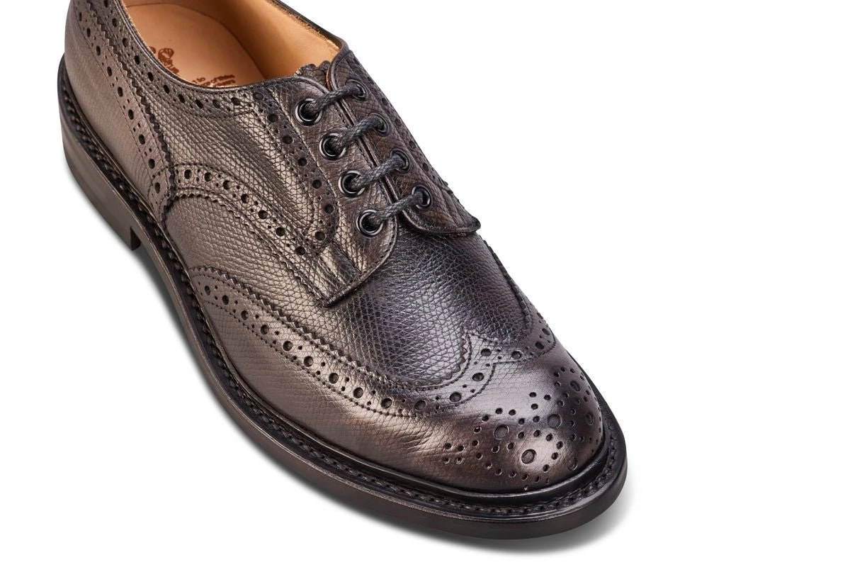 Bourton Country Shoe - Black Cross Hatch 2 Bourton Country Shoe - Black Cross Hatch - Image 2