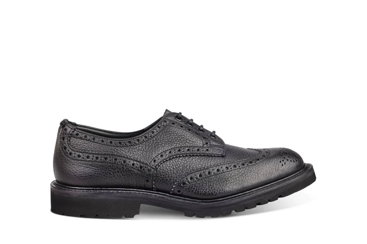 Bourton Country Shoe - Black Olivvia Shrunken Grain 1 Bourton Country Shoe - Black Olivvia Shrunken Grain