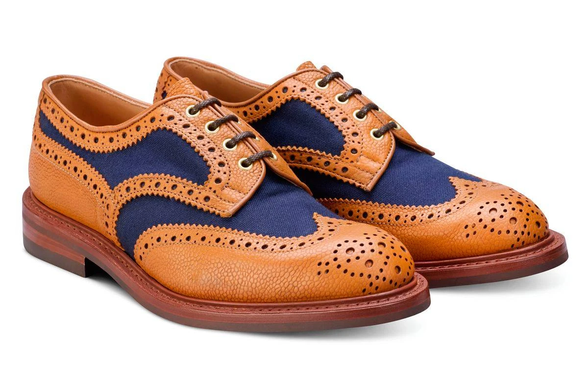 Bowood Country Shoe - Tan/Navy Two Tone 3 Bowood Country Shoe - Tan/Navy Two Tone - Image 3