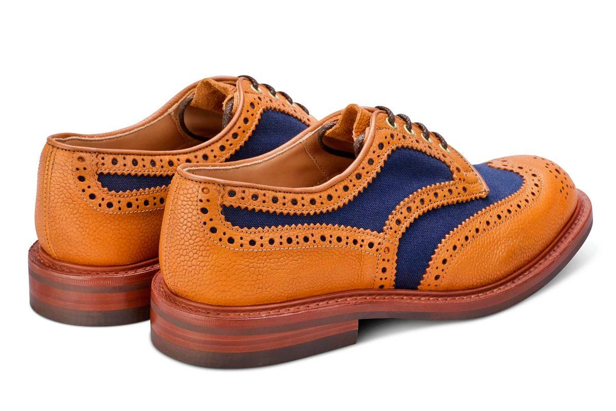Bowood Country Shoe - Tan/Navy Two Tone 4 Bowood Country Shoe - Tan/Navy Two Tone - Image 4