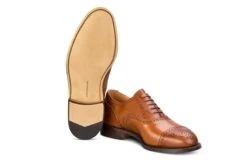 Cambridge JS9518 Brogue Toecap Oxford City Shoe - Beechnut (Multiple Width Fittings) 9 Cambridge JS9518 Brogue Toecap Oxford City Shoe - Beechnut (Multiple Width Fittings) -Chic Shoes Store cambridge js9518 brogue toecap oxford city shoe beechnut multiple width fittings 119508