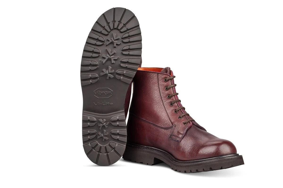 Camilla Derby Boot - Olivvia Deerskin - Burgundy Burnished 5 Camilla Derby Boot - Olivvia Deerskin - Burgundy Burnished - Image 5