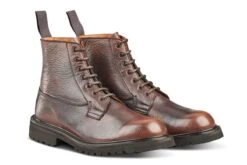 Camilla Derby Boot - Olivvia Deerskin - Chestnut Burnished -Chic Shoes Store camilla derby boot olivvia deerskin chestnut burnished 882353