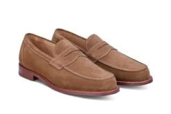 Chicago Penny Loafer - Snuff Repello Suede -Chic Shoes Store chicago penny loafer snuff repello suede 678059