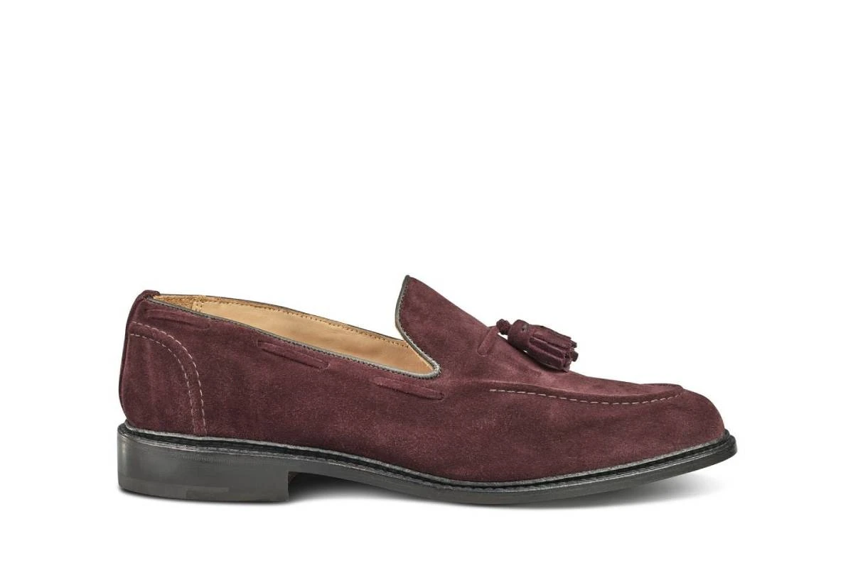 Elton Tassel Loafer - Barolo Suede 1 Elton Tassel Loafer - Barolo Suede