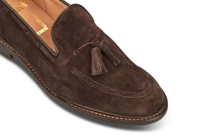Elton Tassel Loafer - Coffee Suede 2 Elton Tassel Loafer - Coffee Suede - Image 2