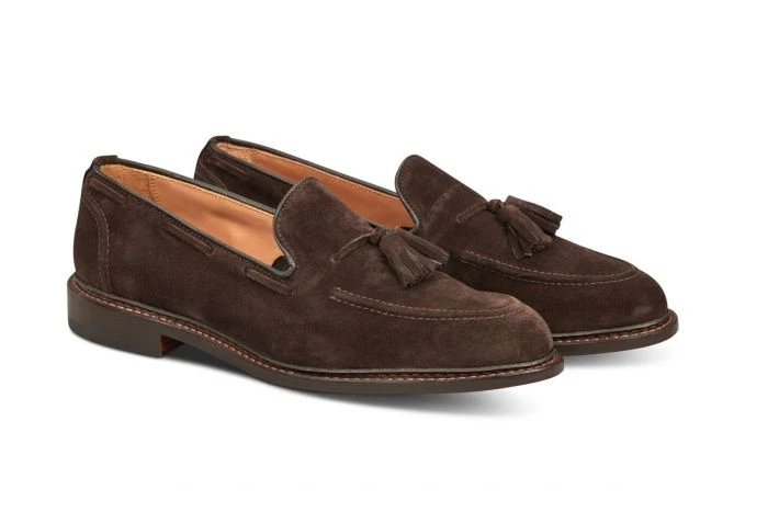 Elton Tassel Loafer - Coffee Suede 3 Elton Tassel Loafer - Coffee Suede - Image 3