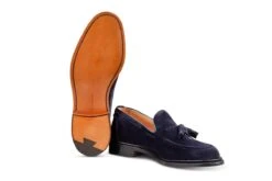 Elton Tassel Loafer - Navy Suede 9 Elton Tassel Loafer - Navy Suede -Chic Shoes Store elton tassel loafer navy suede 468167