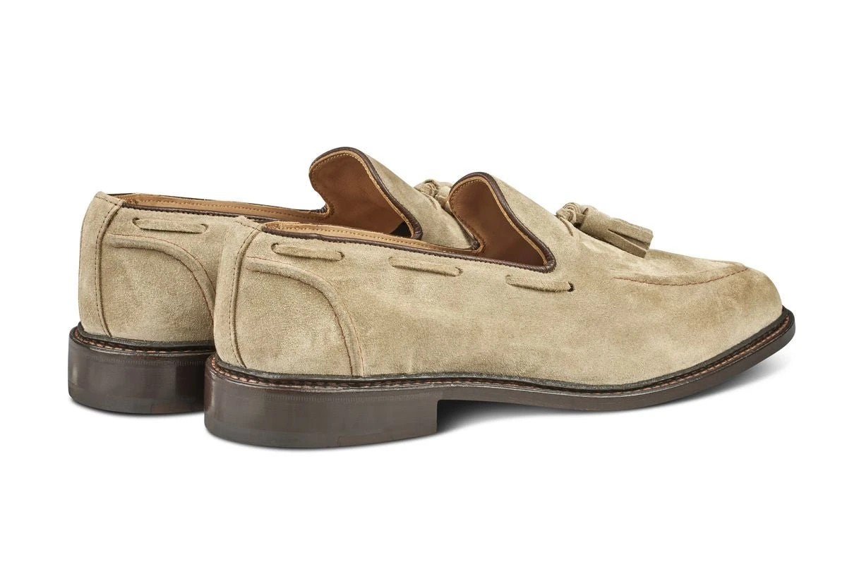Elton Tassel Loafer - Sand Suede 4 Elton Tassel Loafer - Sand Suede - Image 4