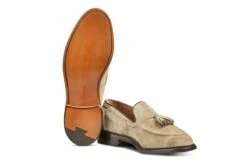Elton Tassel Loafer - Sand Suede 9 Elton Tassel Loafer - Sand Suede -Chic Shoes Store elton tassel loafer sand suede 561360