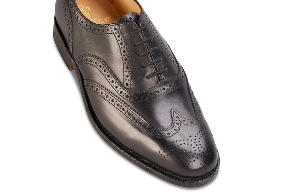 Epsom JS9524 Brogue Oxford City Shoe - Black (Multiple Width Fittings) 2 Epsom JS9524 Brogue Oxford City Shoe - Black (Multiple Width Fittings) - Image 2