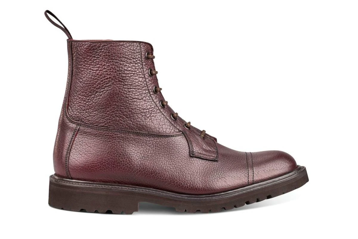 Grassmere Country Boot - Burgundy Olivvia Shrunken Grain 1 Grassmere Country Boot - Burgundy Olivvia Shrunken Grain