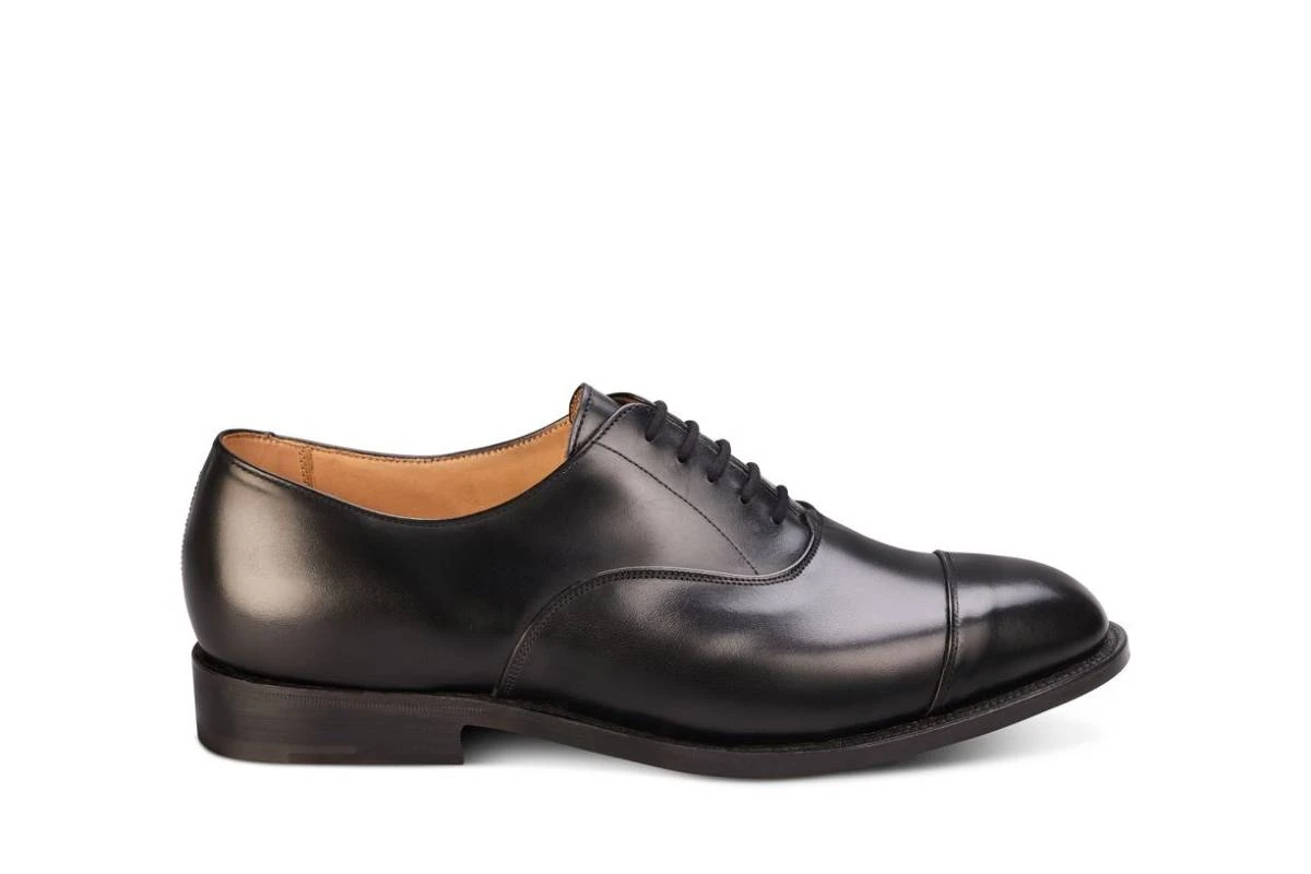 Henley JS9550 Plain Toecap Oxford City Shoe - Black (Multiple Width Fittings) 1 Henley JS9550 Plain Toecap Oxford City Shoe - Black (Multiple Width Fittings)