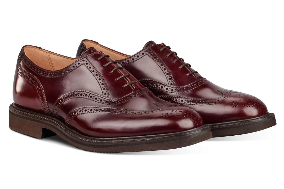 Jeremy Brogue Oxford City Shoe - Burgundy Bookbinder 3 Jeremy Brogue Oxford City Shoe - Burgundy Bookbinder - Image 3