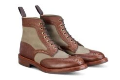 Kelmscott Country Boot - Mahogany/Khaki Two Tone -Chic Shoes Store kelmscott country boot mahoganykhaki two tone 670349