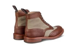 Kelmscott Country Boot - Mahogany/Khaki Two Tone -Chic Shoes Store kelmscott country boot mahoganykhaki two tone 916594
