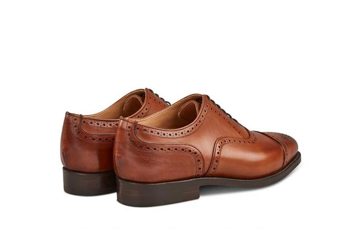 Kensington Toecap Oxford City Shoe - Beechnut Burnished 4 Kensington Toecap Oxford City Shoe - Beechnut Burnished - Image 4