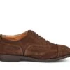 Kensington Toecap Oxford City Shoe - Chocolate Suede