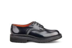 Chic Shoes Store 41 Linda Derby Tramper Shoe - Black Bookbinder