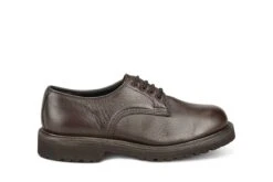 Chic Shoes Store 27 Linda Derby Tramper Shoe - Olivvia Deerskin - Brown