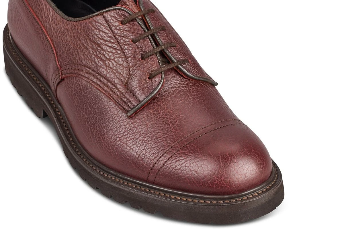 Matlock Country Shoe - Burgundy Olivvia Shrunken Grain 2 Matlock Country Shoe - Burgundy Olivvia Shrunken Grain - Image 2