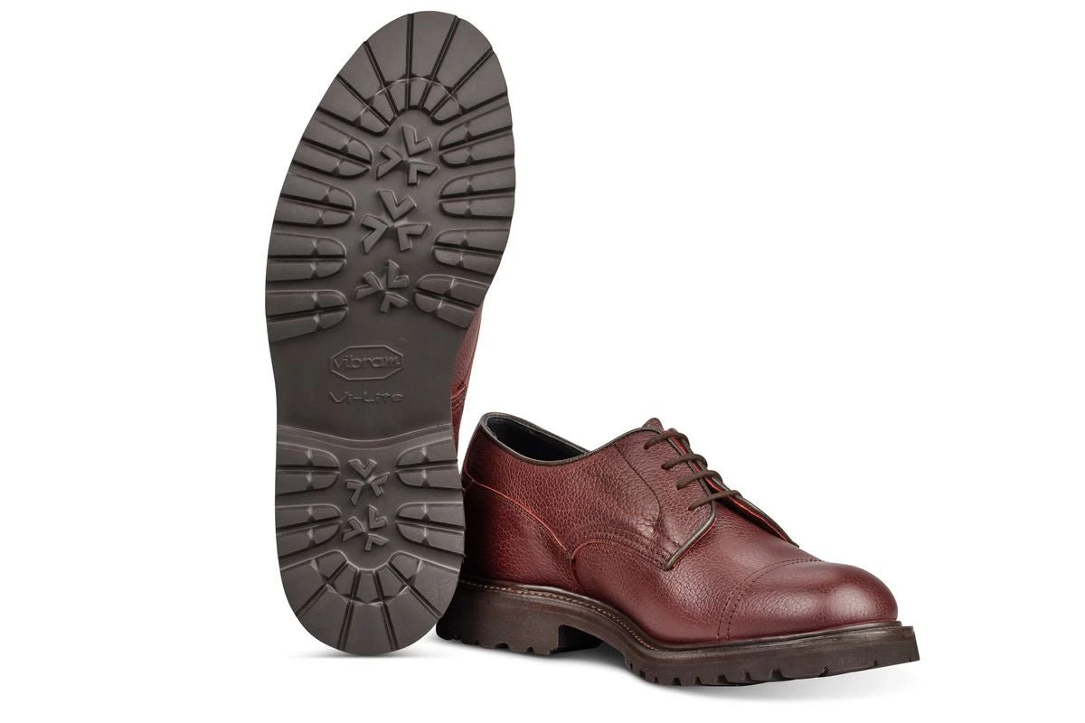 Matlock Country Shoe - Burgundy Olivvia Shrunken Grain 5 Matlock Country Shoe - Burgundy Olivvia Shrunken Grain - Image 5