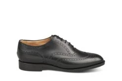 Norfolk Brogue Oxford City Shoe - Black
