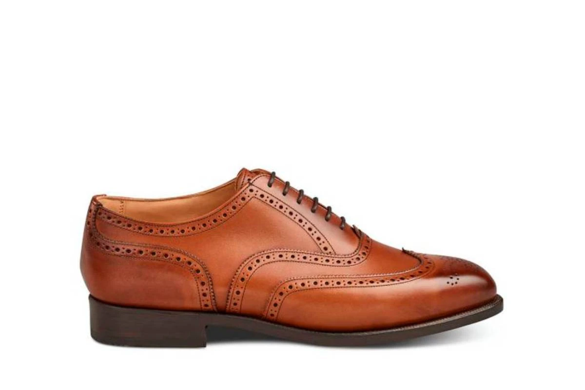 Piccadilly Brogue Oxford City Shoe - Beechnut Burnished 1 Piccadilly Brogue Oxford City Shoe - Beechnut Burnished