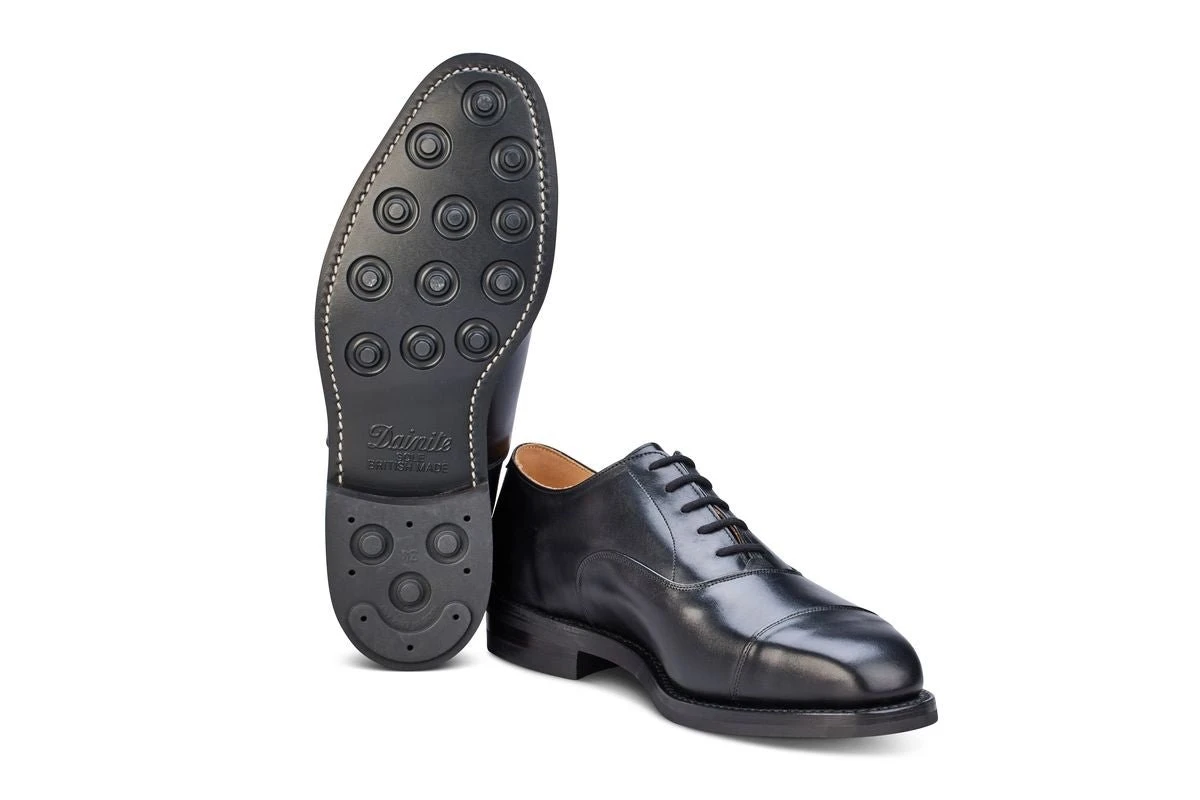 Regent Plain Toecap Oxford City Shoe - Black 6 Regent Plain Toecap Oxford City Shoe - Black - Image 6