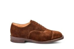 Regent Plain Toecap Oxford City Shoe - Chocolate Repello