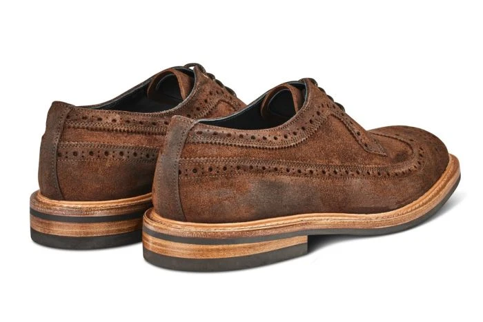 Richard Longwing Brogue - Ridge Reverse Suede 4 Richard Longwing Brogue - Ridge Reverse Suede - Image 4