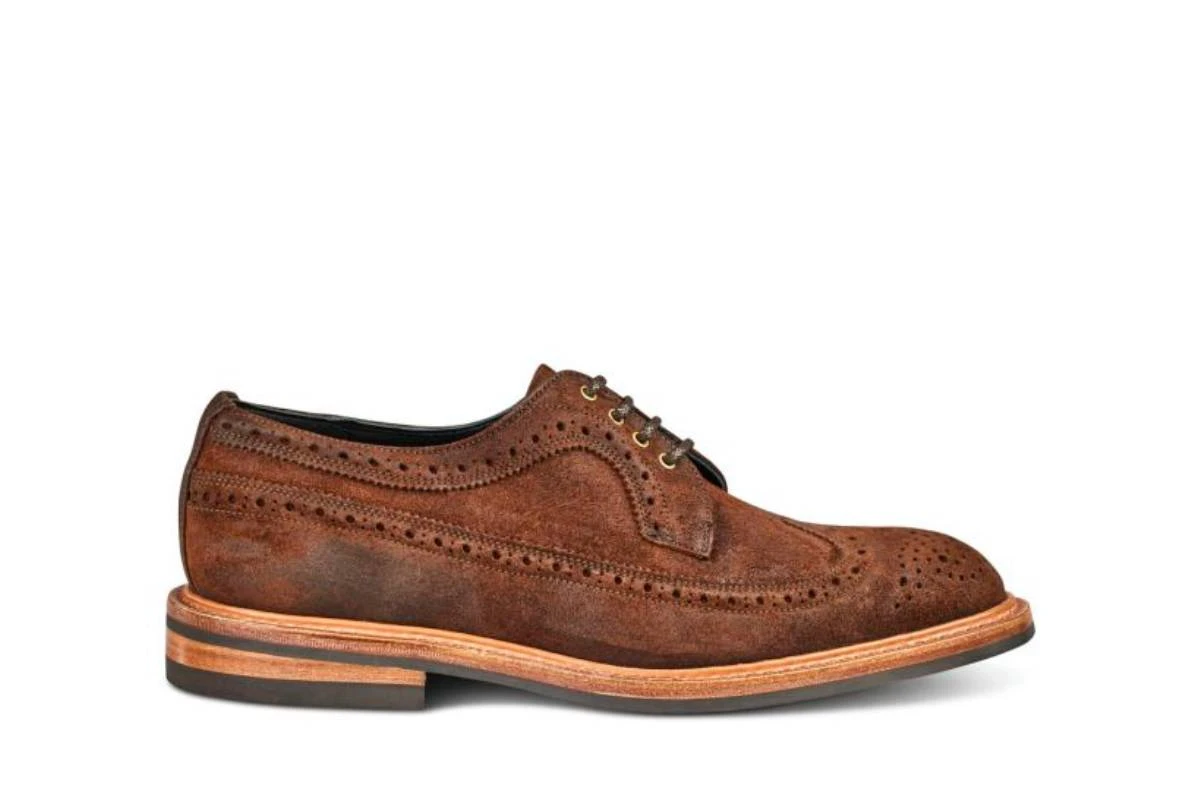 Richard Longwing Brogue - Ridge Reverse Suede 1 Richard Longwing Brogue - Ridge Reverse Suede
