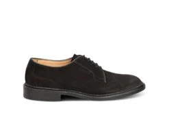 Robert Derby Shoe - Black Suede