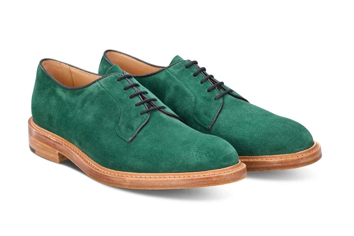 Robert Derby Shoe - Bright Green Castorino Suede 3 Robert Derby Shoe - Bright Green Castorino Suede - Image 3