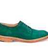 Robert Derby Shoe - Bright Green Castorino Suede