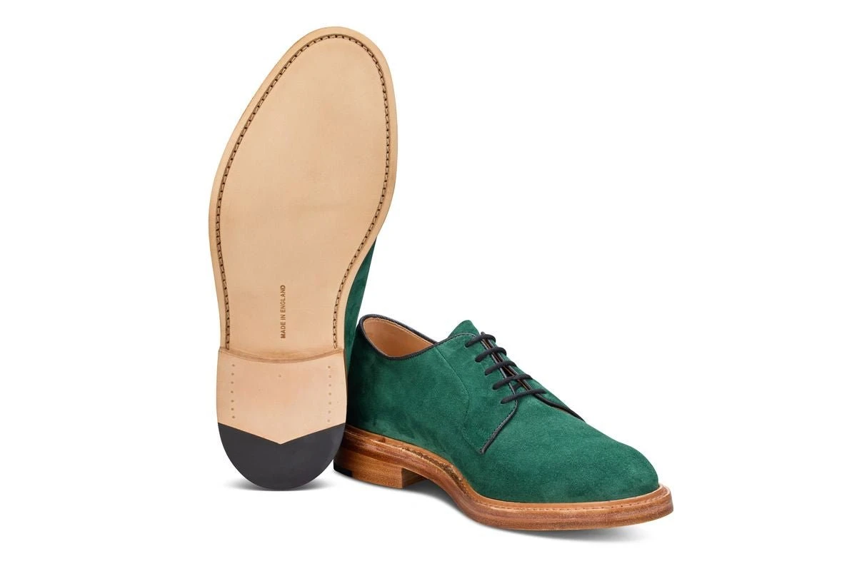 Robert Derby Shoe - Bright Green Castorino Suede 5 Robert Derby Shoe - Bright Green Castorino Suede - Image 5