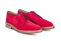 Robert Derby Shoe - Bright Red Castorino Suede 7 Robert Derby Shoe - Bright Red Castorino Suede -Chic Shoes Store robert derby shoe bright red castorino suede 113274