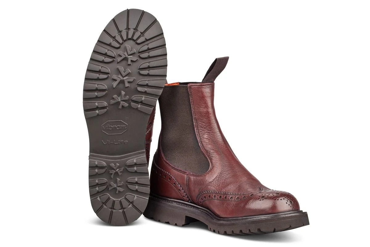 Silvia Country Dealer Boot - Olivvia Deerskin - Burgundy 5 Silvia Country Dealer Boot - Olivvia Deerskin - Burgundy - Image 5