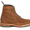Simon Longwing Brogue Boot - Snuff Repello Suede