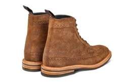 Simon Longwing Brogue Boot - Snuff Repello Suede -Chic Shoes Store simon longwing brogue boot snuff repello suede 851907