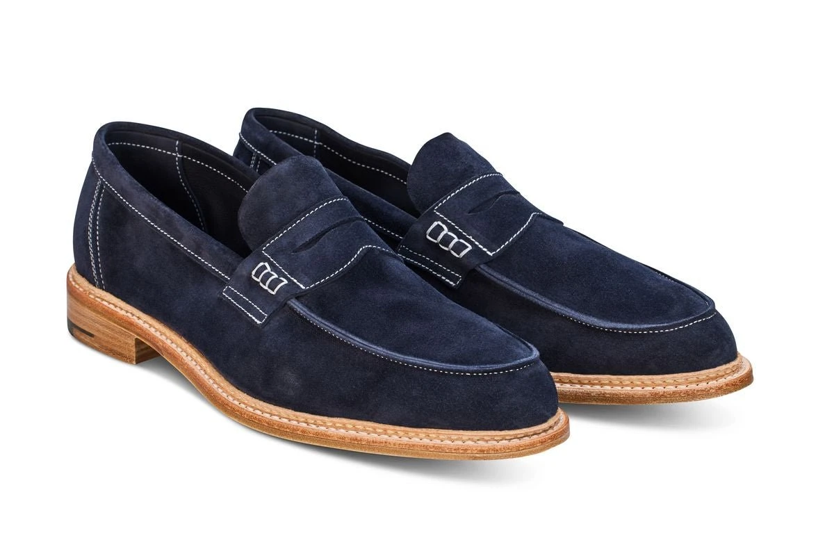 Sonny Penny Loafer - Navy Castorino 4 Sonny Penny Loafer - Navy Castorino - Image 4