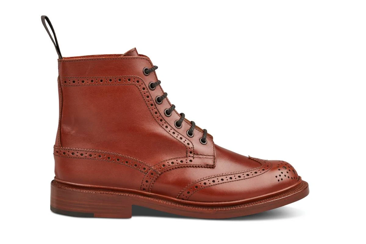 Stephy Brogue Boot - MARRON ANTIQUE 1 Stephy Brogue Boot - MARRON ANTIQUE