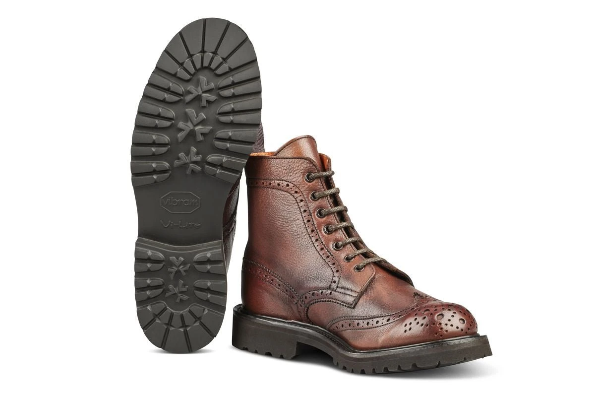 Stephy Brogue Boot - Olivvia Deerskin - Chestnut Burnished 5 Stephy Brogue Boot - Olivvia Deerskin - Chestnut Burnished - Image 5