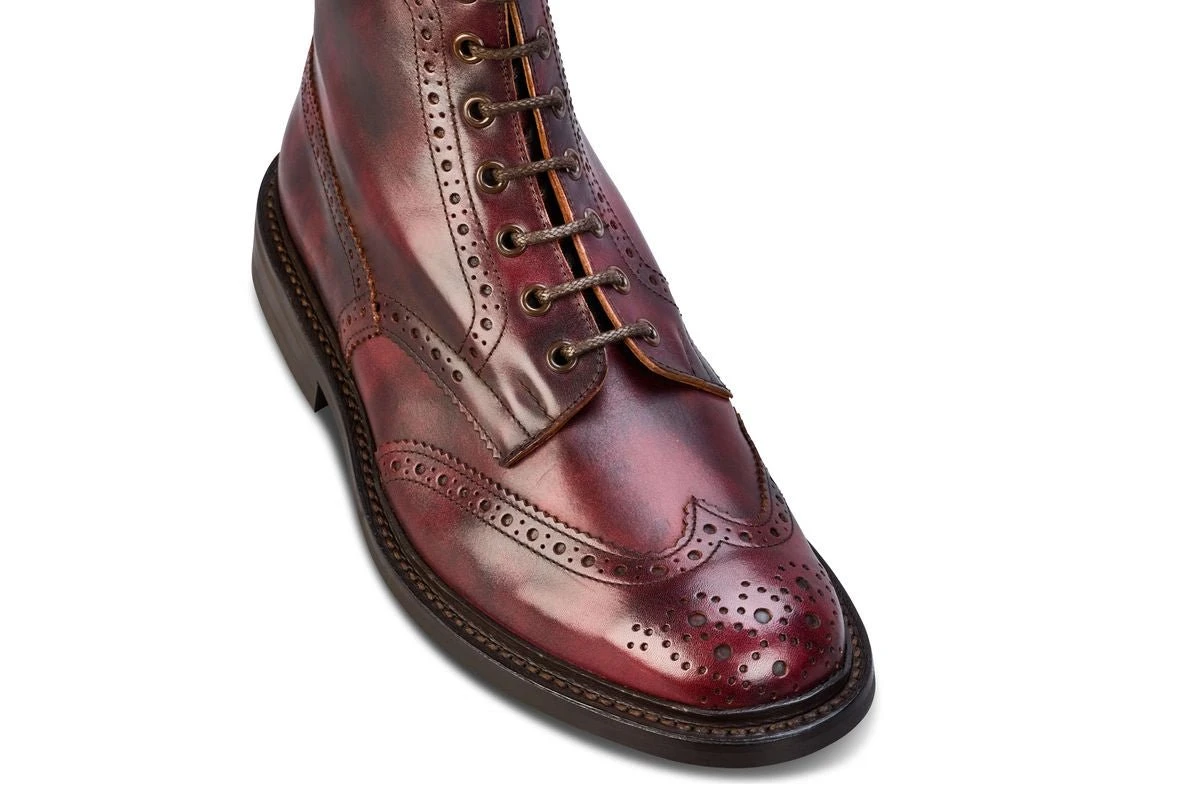 Stow Country Boot - Burgundy Museum 2 Stow Country Boot - Burgundy Museum - Image 2
